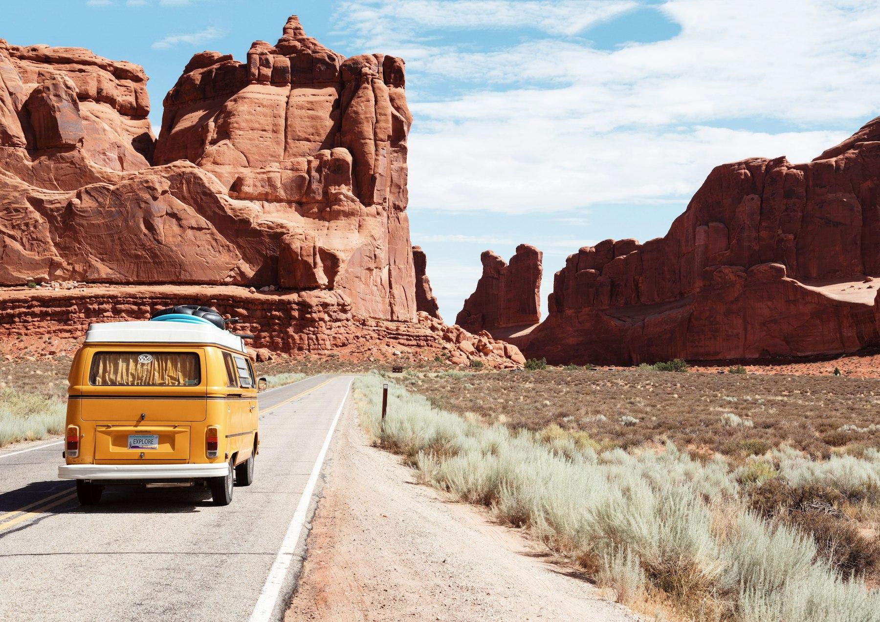 A mountain road toward the next trip